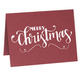 Merry Christmas Folded Shimmer Holiday Cards Image 1 of 10